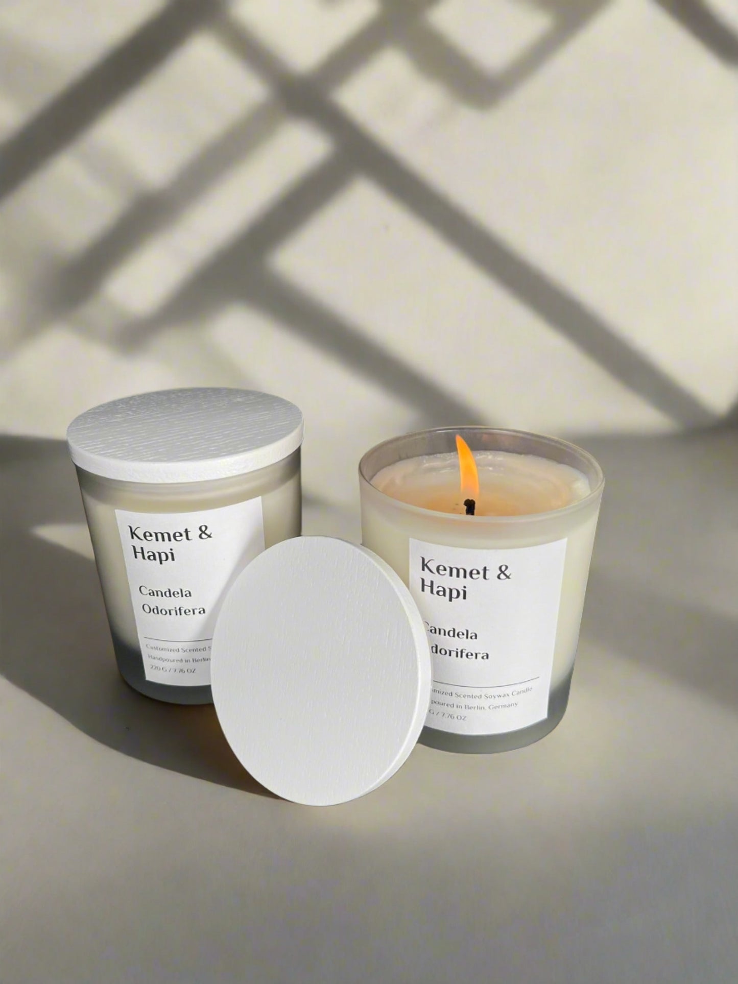 scented candle cover shot