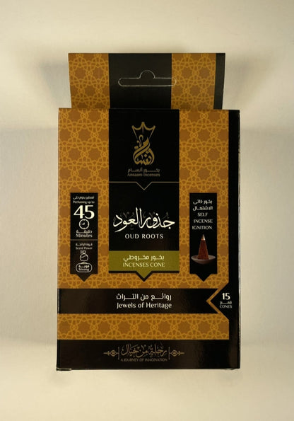oud roots incense cones